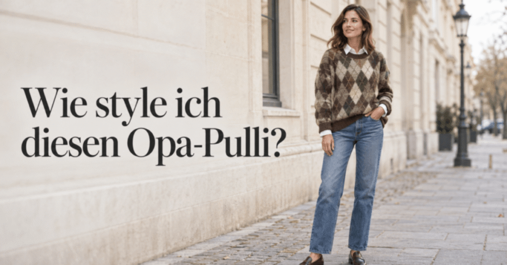 Was bedeutet „Wie style ich diesen Opa Pulli?“ eigentlich?